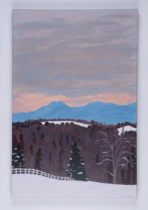 Winter Dawn, 30W x 40H Acrylic on canvas