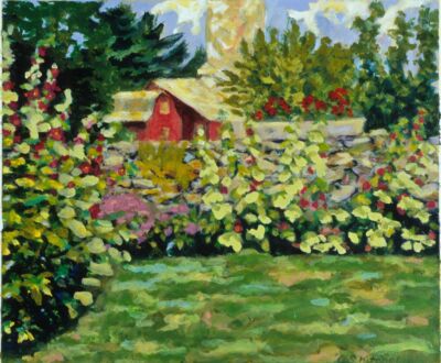 Hollyhocks Hollyhocks (sold)