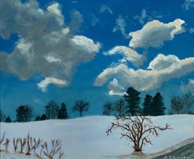 Dancing Clouds, 24"W x 20"H, Acrylic on Canvas