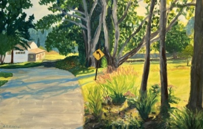 Side Street 24"H x 36"W, acrylic on canvas